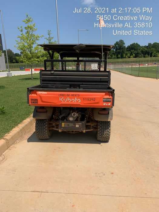 2020 Kubota RTV-X1140WL-H 4 Passenger Cart with Metal Top, windshield, strobe light, harness, and backup alarm