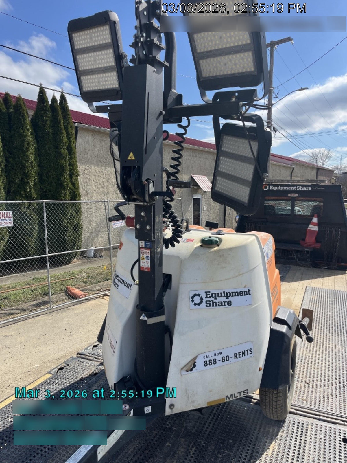 2023 Generac MLT2 Diesel, Flex Switch 120V Input, Powerzone Controller, 
(4) 320W LED Lights, 4kW Generator, 39.9 Gal Fuel Tank, 2" Ball, T3