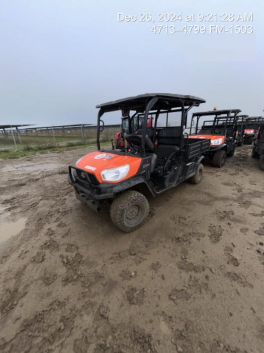 2021 Kubota RTV-X1140W-H Plastic Canopy, Windshield Acrylic Clear, LED Strobe Light, Wire Harness Kit, Back up Alarm