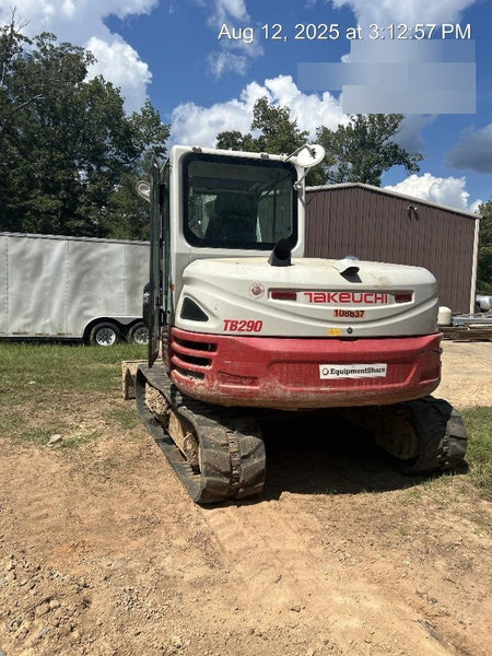 2020 Takeuchi TB290C Cab/Heat/Air, Rubber Tracks, Manual TAG QC