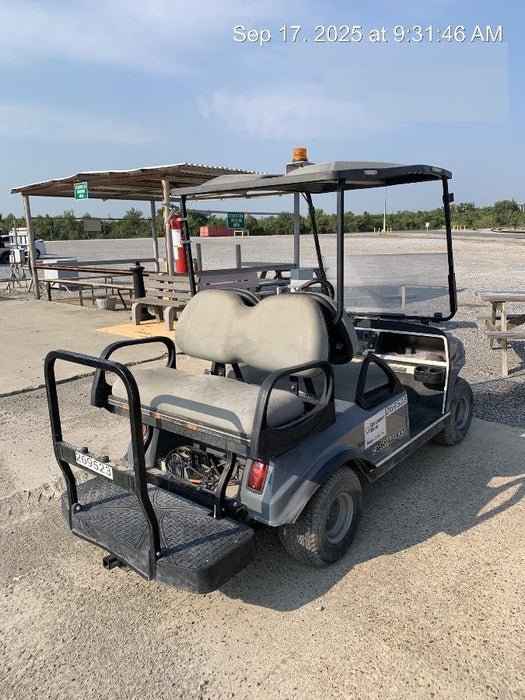 2022 Club Car CA100E Canopy, Fold down Windshield, Beacon, Back up Alarm, All-Trail Trials, HD 8 V Batteries, Trailer Hitch and Ball