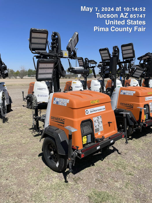 2024 Generac MLT2 Diesel, Flex Switch 120V Input, Powerzone Controller, 
(4) 320W LED Lights, 4kW Generator, 39.9 Gal Fuel Tank, 2" Ball, T3