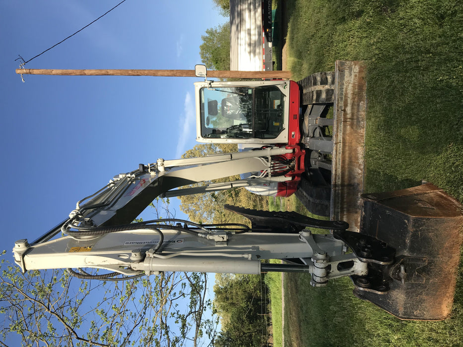 2019 Takeuchi TB290 Cab/Heat/AC Rubber tracks, Dozer blade, Travel alarm, Auxiliary hydraulics w/Manual QC, Hydraulic thumb, 18", 24", and 36" Buckets
