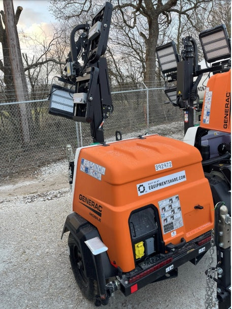 2024 Generac MLT2 Diesel, Flex Switch 120V Input, Powerzone Controller, 
(4) 320W LED Lights, 4kW Generator, 39.9 Gal Fuel Tank, 2" Ball, T3