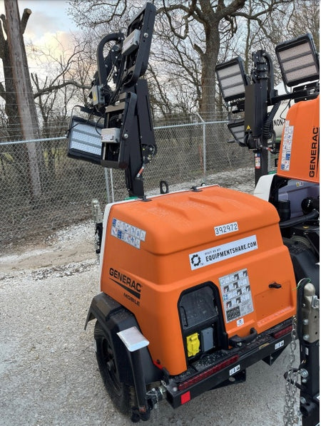 2024 Generac MLT2 Diesel, Flex Switch 120V Input, Powerzone Controller, 
(4) 320W LED Lights, 4kW Generator, 39.9 Gal Fuel Tank, 2" Ball, T3