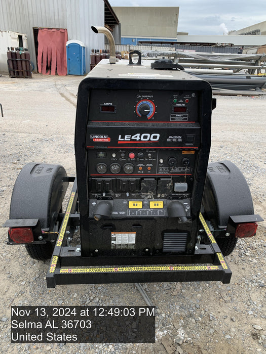 2024 Lincoln Electric LE400 Kubota V1505, Trlr, Cable Rack, Light Kit, ES Decals, T3