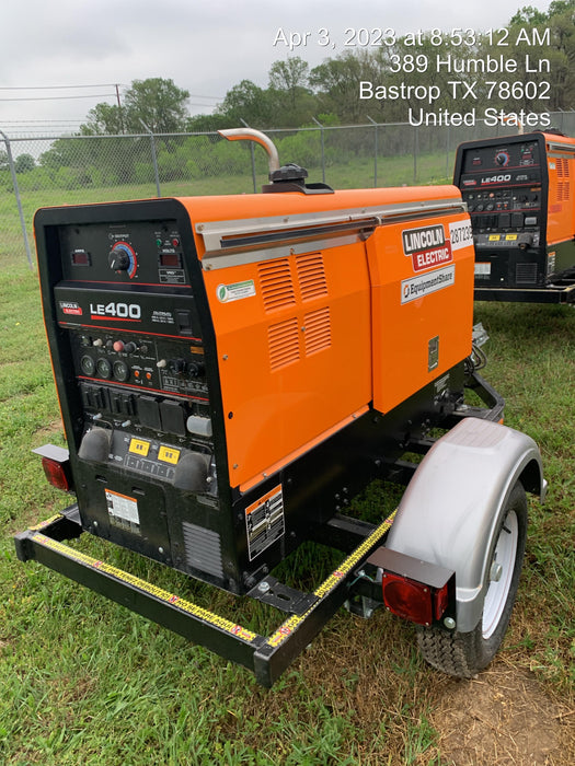 2023 Lincoln Electric LE400 Kubota V1505, Trlr, Cable Rack, Light Kit, ES Decals, T3