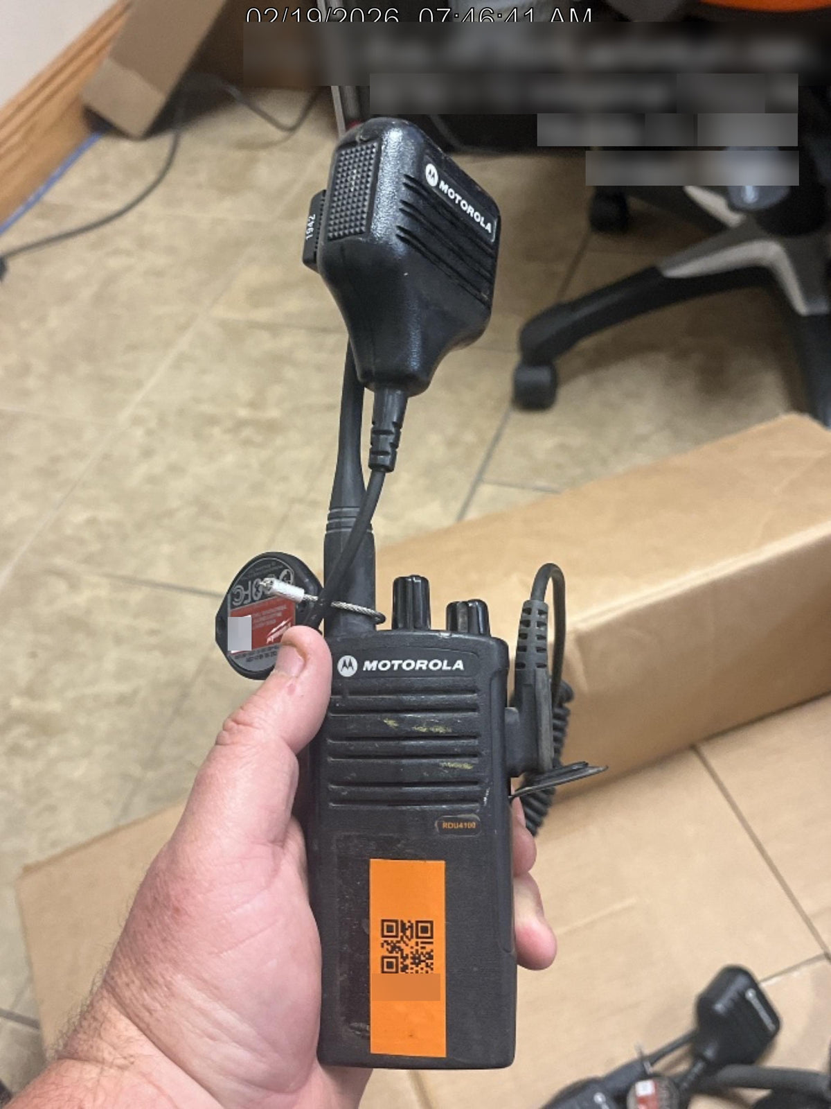 2020 MOTOROLA RDU4100