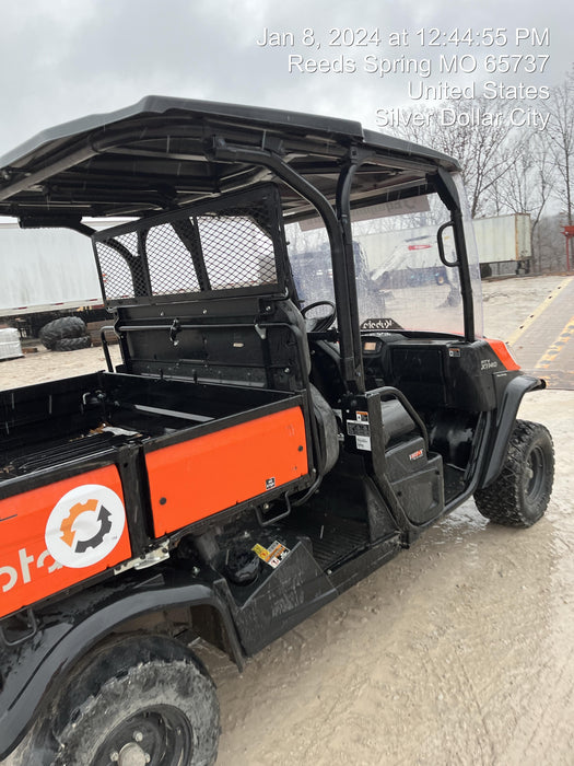 2021 Kubota RTV-X1140W-H Plastic Canopy, Windshield Acrylic Clear, LED Strobe Light, Wire Harness Kit, Back up Alarm
