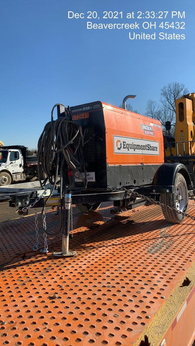 2021 Lincoln Electric Vantage 322 Vantage 322 Ready Pak 3 w/ Decals, ORANGE (includes trailer, cable rack, fender light kit) NO Telematics