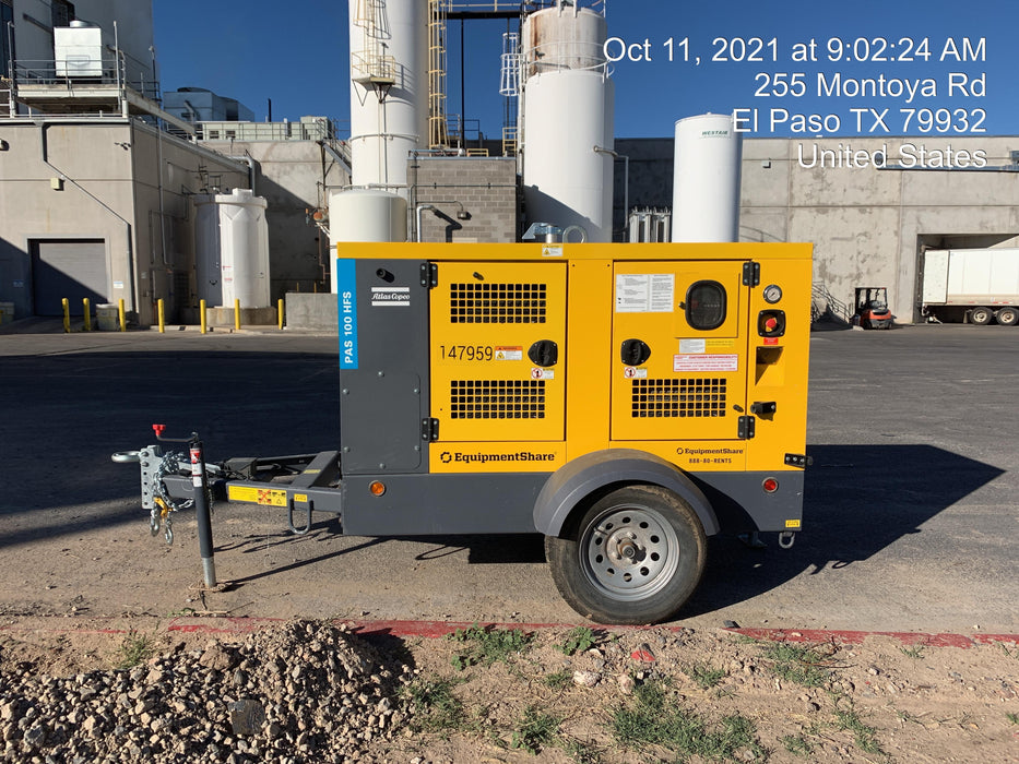 2021 ATLAS COPCO PAS 100 HF CS Enclosed