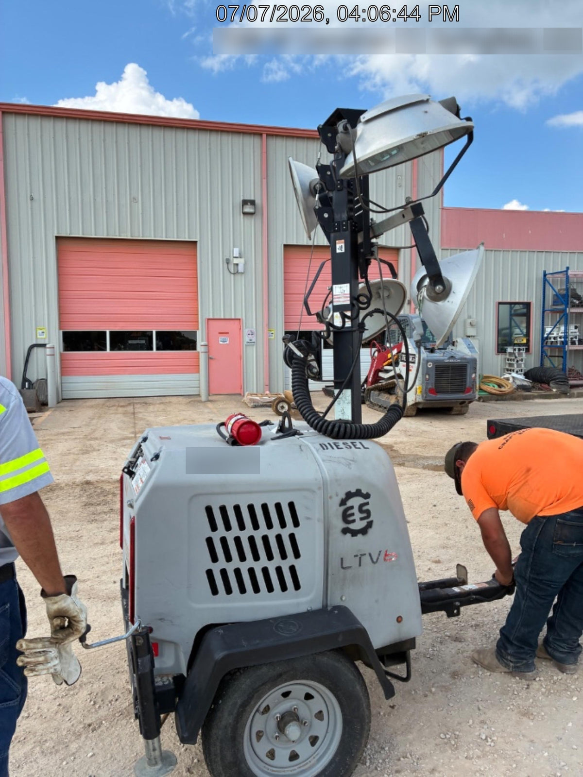 2018 Wacker Neuson LTV6L-MH Wacker Neuson LTV6L Mobile Light Tower w/Fuel Level Sensor Installed