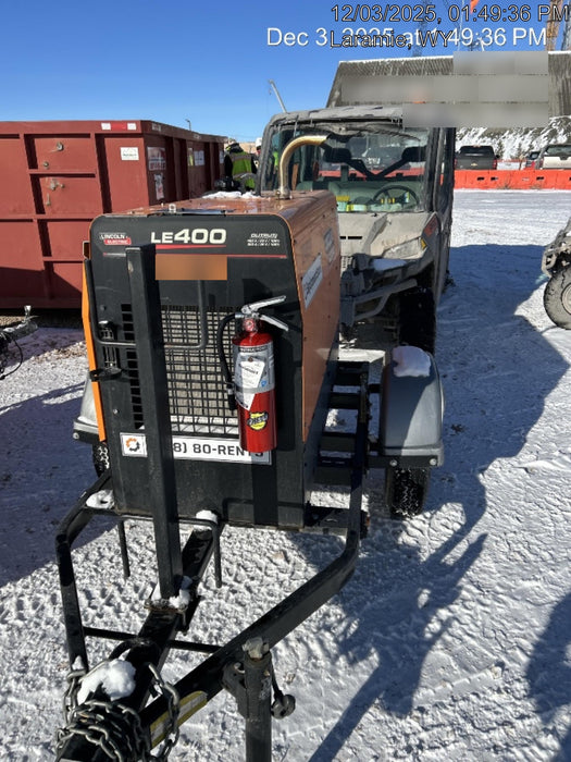 2022 Lincoln Electric LE400 Kubota V1505, Trlr, Cable Rack, Light Kit, ES Decals, T3