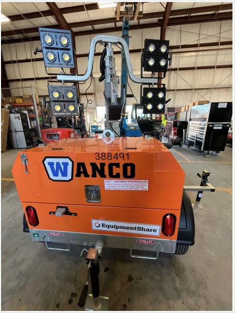 2024 Wanco WLTT-4MM4K Diesel, Deep Sea Controller, Shore Power Plug, Auto Start, (4) 350W LED Floodlights, 4kW Generator, 60 Gal Fuel Tank, 2" Ball, T3