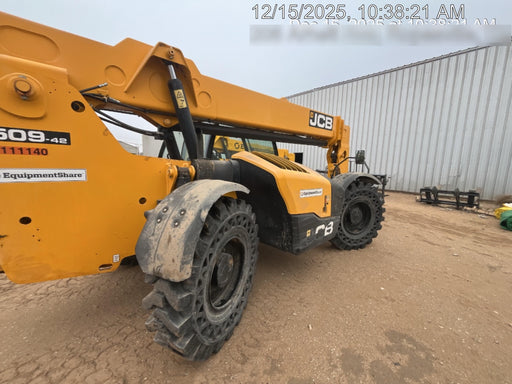 2020 JCB 509-42 Cab/Heat/Air, Solid Tires, Work Lights, Beacon, Aux Hydraulics, Back up Alarm, Lifting Eye, ES Decals