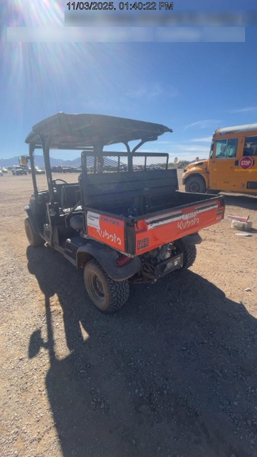 2021 Kubota RTV-X1140W-H Plastic Canopy, Windshield Acrylic Clear, LED Strobe Light, Wire Harness Kit, Back up Alarm