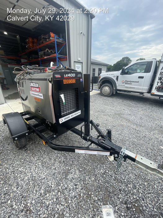 2024 Lincoln Electric LE400 Kubota V1505, Trlr, Cable Rack, Light Kit, ES Decals, T3