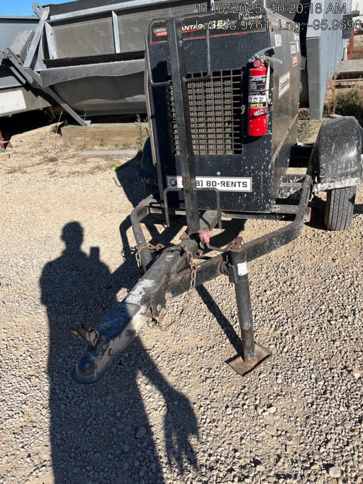2019 Lincoln Electric Vantage 322 Welder Ready-Pak 3, Two wheel trailer, Fender and Light kit, Cable Rack