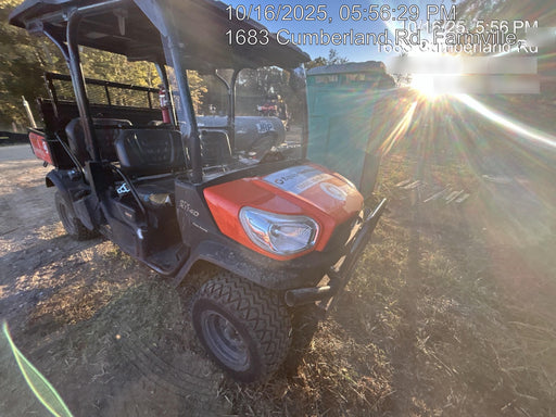 2021 Kubota RTV-X1140W-H Plastic Canopy, Windshield Acrylic Clear, LED Strobe Light, Wire Harness Kit, Back up Alarm