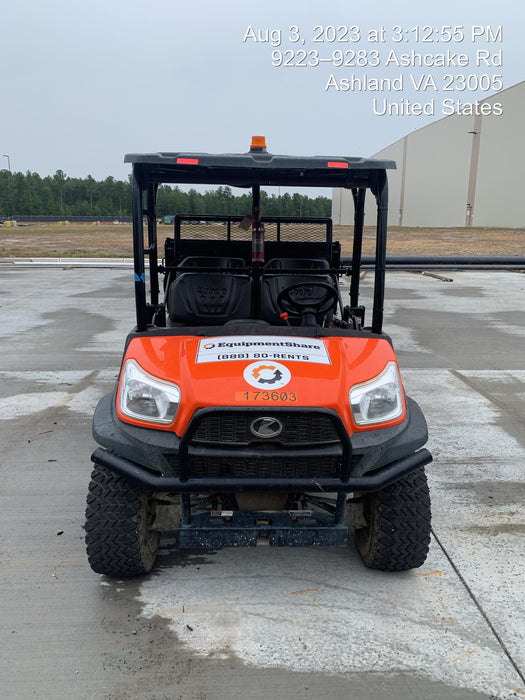 2021 Kubota RTV-X1140W-H Plastic Canopy, Windshield Acrylic Clear, LED Strobe Light, Wire Harness Kit, Back up Alarm