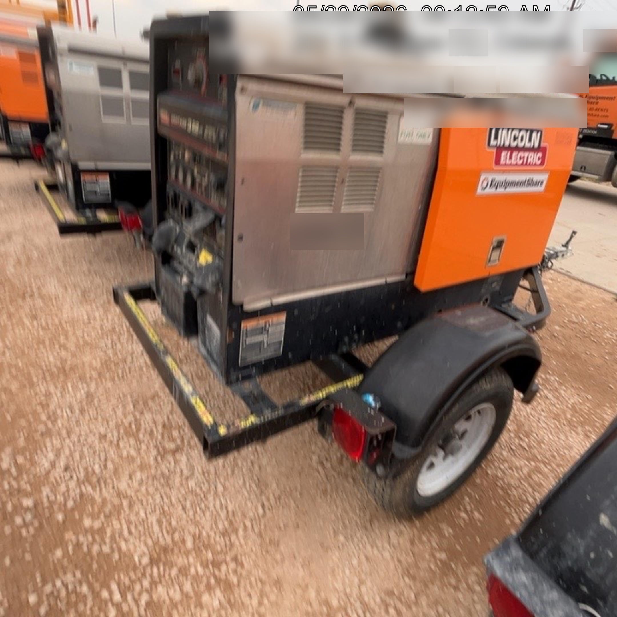 2019 Lincoln Electric Vantage 322 Ready-Pak 3, Two Wheel Trailer, Fender and Light Kit, Cable Rack