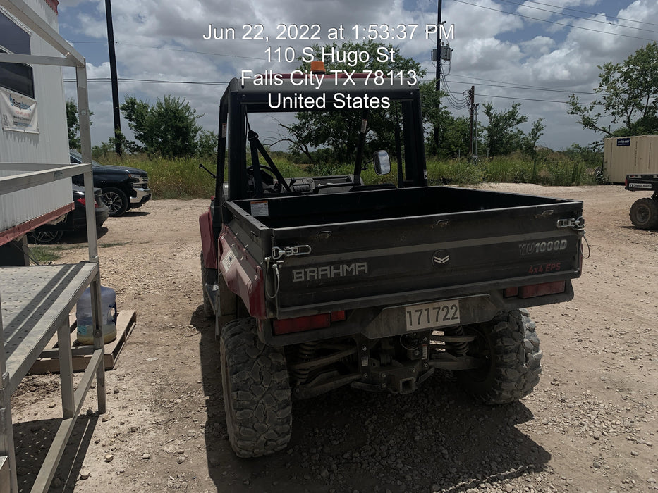 2021 Yanmar YU1000 Canopy, Steel Wheel, Poly WindShield, Beacon, Backup Alarm