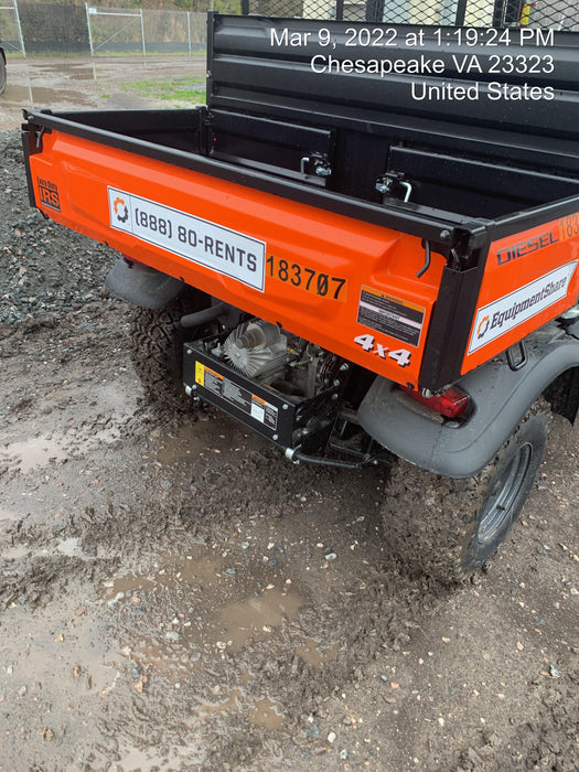 2021 Kubota RTV-X1140W-H Plastic Canopy, Windshield Acrylic Clear, LED Strobe Light, Wire Harness Kit, Back up Alarm