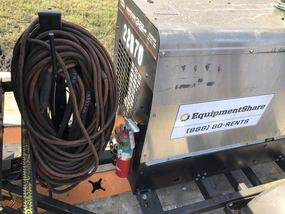 2019 Lincoln Electric Vantage 322 Lincoln Vantage 322 Welder w/Trailer, Light Kit, Cable Rack
