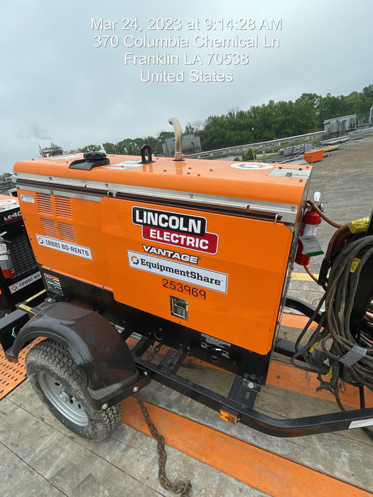 2022 Lincoln Electric LE400 Kubota V1505, Trlr, Cable Rack, Light Kit, ES Decals, T3