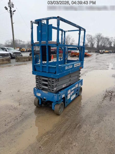 2020 Genie GS-1930 Solid Non Marking Tires, Beacon, Folding rails with half height swing gate