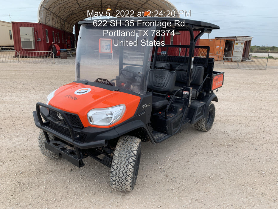 2021 Kubota RTV-X1140W-H Plastic Canopy, Windshield Acrylic Clear, LED Strobe Light, Wire Harness Kit, Back up Alarm