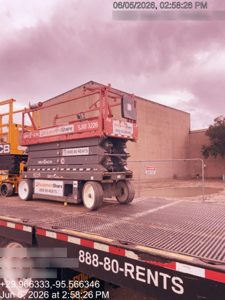2018 Skyjack SJIII-3226 Skyjack SJIII3226 Scissor Lift w/Trojan Batteries