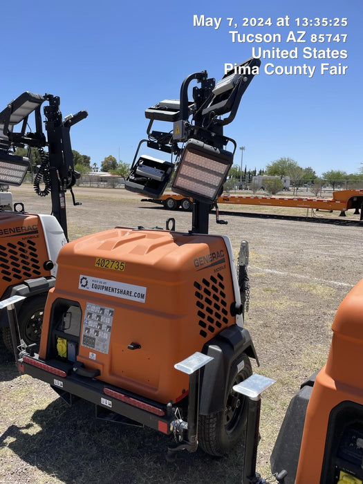 2024 Generac MLT2 Diesel, Flex Switch 120V Input, Powerzone Controller, 
(4) 320W LED Lights, 4kW Generator, 39.9 Gal Fuel Tank, 2" Ball, T3