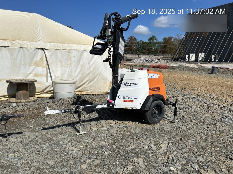 2023 Generac MLT2 Diesel, Flex Switch 120V Input, Powerzone Controller, (4) 320W LED Lights, 4kW Generator, 39.9 Gal Fuel Tank, 2" Ball, T3