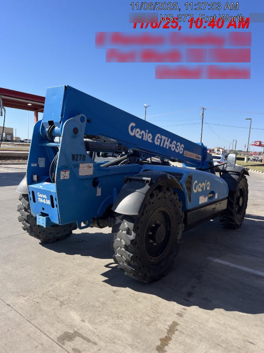 2018 Genie GTH-636 Genie GTH-636 w/Open ROPS, Solid Tires, Work Light/Beacon, 48" Carriage and Forks