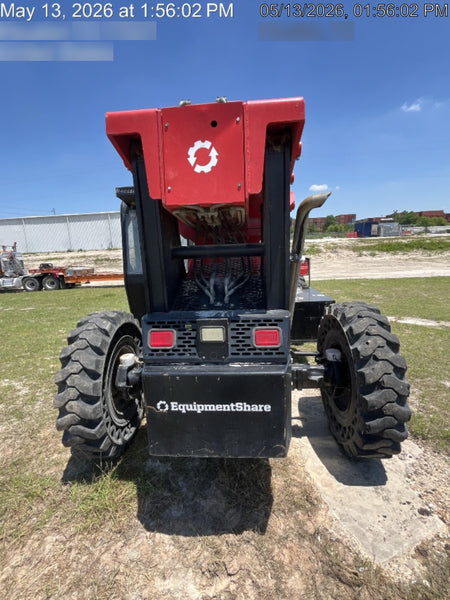 2019 Manitou MTA10055 Cab/Heat/Air, 120 HP, Solid Tires, Work Lights, Lift Hook, Auxiliary Hydraulics 66" Carriage and 60" Forks