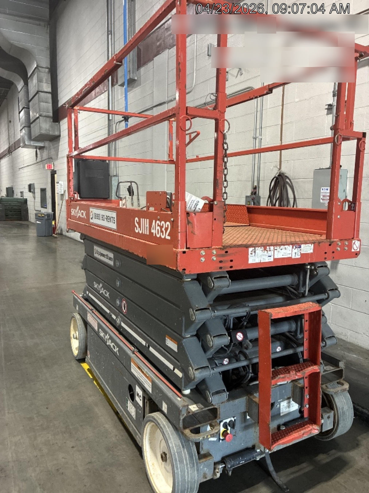 2018 Skyjack SJIII-4632 Standard Rental Specs