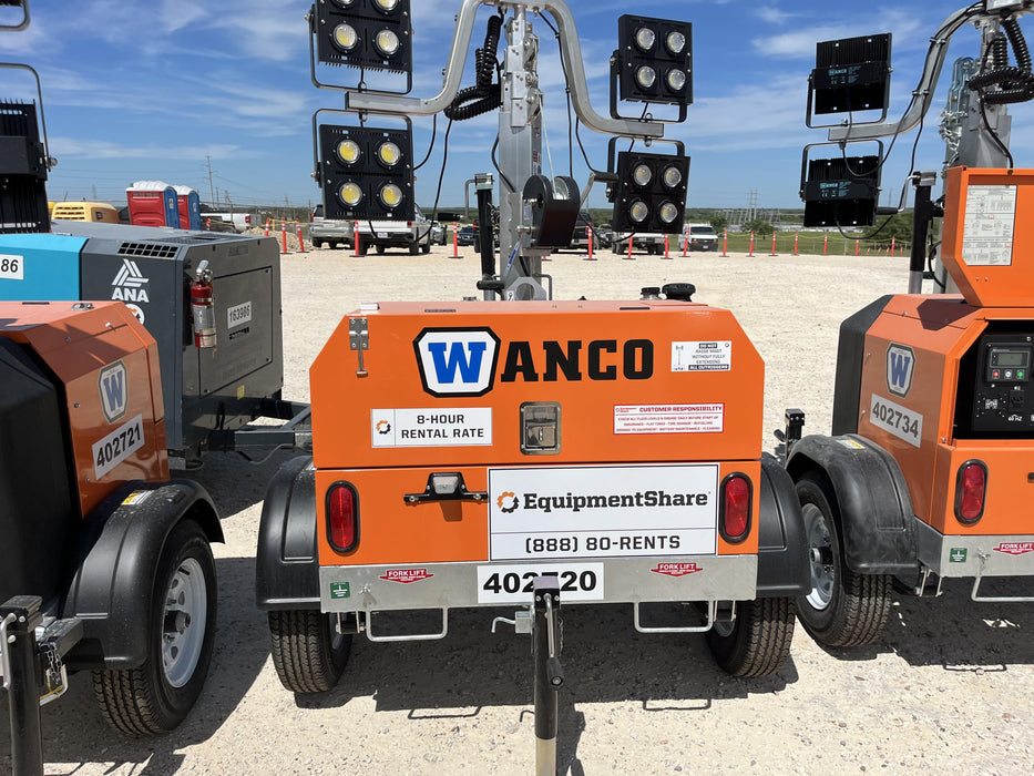 2024 Wanco WLTT-4MM4K Diesel, Deep Sea Controller, Shore Power Plug, Auto Start, (4) 350W LED Floodlights, 4kW Generator, 60 Gal Fuel Tank, 2" Ball, T3