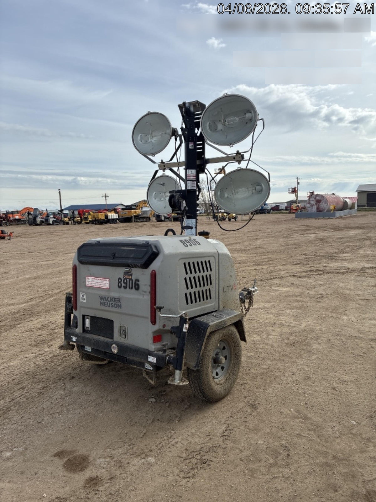 2018 Wacker Neuson LTV6L-MH Wacker Neuson LTV6L Towable Light Tower