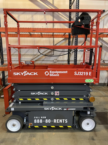 2024 Skyjack SJ3219 Electric Drive, Sld NM Tires, DBcns, RFRails, Power to Platform, T3 + Access Control