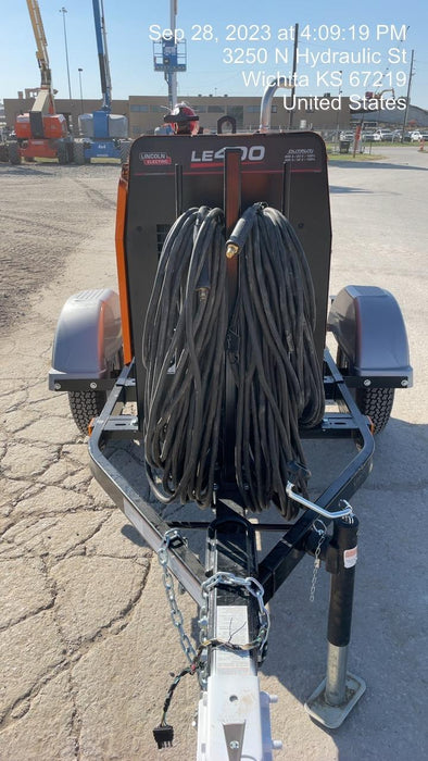 2022 Lincoln Electric LE400 Kubota V1505, Trlr, Cable Rack, Light Kit, ES Decals, T3