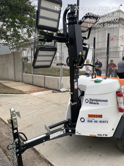 2023 Generac MLT2 Diesel, Flex Switch 120V Input, Powerzone Controller, 
(4) 320W LED Lights, 4kW Generator, 39.9 Gal Fuel Tank, 2" Ball, T3