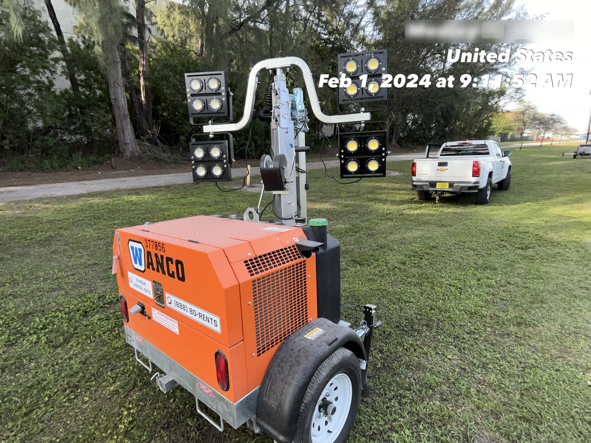 2023 Wanco WLTT-4MM4K Diesel, Deep Sea Controller, Shore Power Plug, Auto Start, (4) 350W LED Floodlights, 4kW Generator, 60 Gal Fuel Tank, 2" Ball, T3