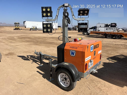 2024 Wanco WLTT-4MM4K Diesel, Deep Sea Controller, Shore Power Plug, Auto Start, (4) 350W LED Floodlights, 4kW Generator, 60 Gal Fuel Tank, 2" Ball, T3