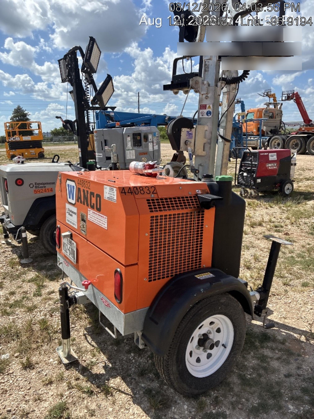 2024 Wanco WLTT-4MM4K Diesel, Deep Sea Controller, Shore Power Plug, Auto Start, (4) 350W LED Floodlights, 4kW Generator, 60 Gal Fuel Tank, 2" Ball, T3