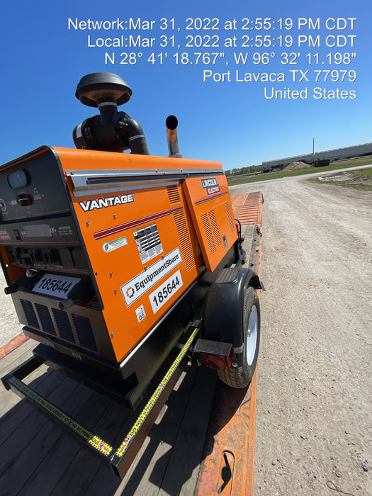 2021 Lincoln Electric Vantage 549X Ready Pak 3, ORANGE (includes trailer, cable rack, fender light kit)