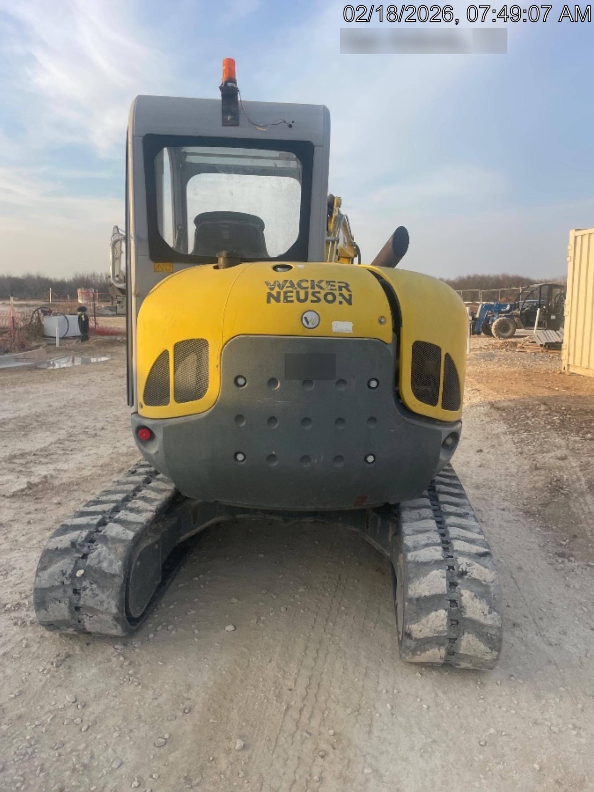2018 Wacker Neuson EZ53 Wacker Neuson EZ53 12K Excavator, TRK,LGD,CAB,PC, Manual QC, Buckets: 30" , 18"