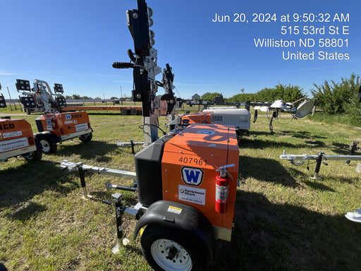 2024 Wanco WLTT-4MM4K Diesel, Deep Sea Controller, Shore Power Plug, Auto Start, (4) 350W LED Floodlights, 4kW Generator, 60 Gal Fuel Tank, 2" Ball, T3