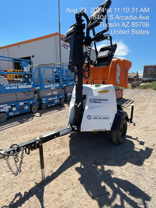 2024 Generac MLT2 Diesel, Flex Switch 120V Input, Powerzone Controller, 
(4) 320W LED Lights, 4kW Generator, 39.9 Gal Fuel Tank, 2" Ball, T3