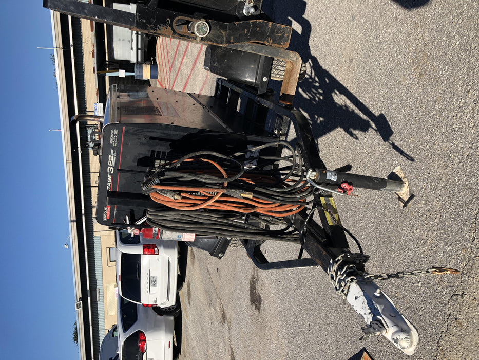 2019 Lincoln Electric Vantage 322 Welder Ready-Pak 3, Two wheel trailer, Fender and Light kit, Cable Rack